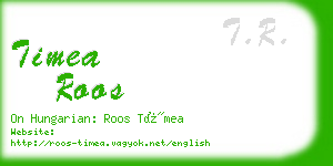 timea roos business card